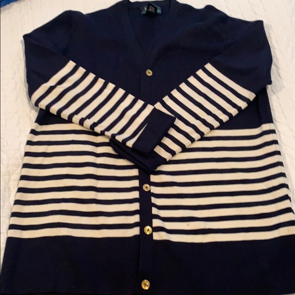 Lauren Ralph Lauren nautical cardigan sweater